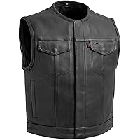 Amazon.com: First Mfg Co Downside Men's Leather Vest